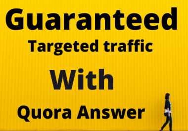 I will provide you 50 Quora answer with backlink