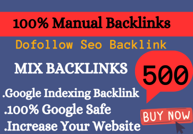 500 high unique domain Mix SEO Backlinks