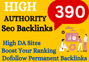 390 high-authority Mixed SEO Backlinks