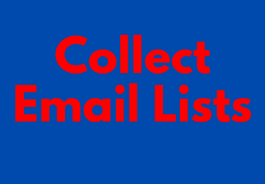 Collect Niche Base Email Lists