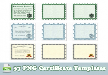37 PNG Certificate Templates For You