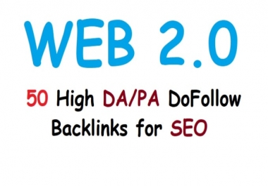I will provide 30,  high quality SEO web 2 0 backlinks