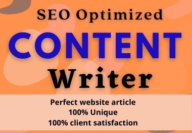 I will be your SEO website content writer,  Article,  Blog and product writer.