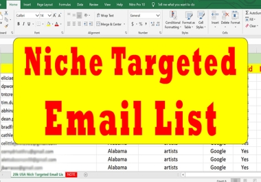 I Will Provide the targeted country's Bulk Email List for Email Marketing