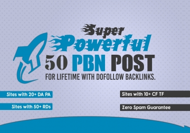 provide 50 high da pa pbn homepage backlink