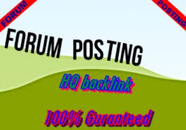 Provide 1000 forum Posting HQ backlinks