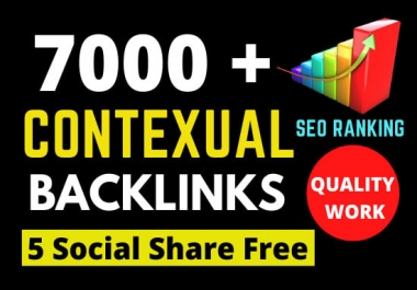 I will create 7000 contextual backlinks tiered for ultra SEO