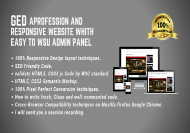 I will design professional Responsive landing page with Bootstrap4 for