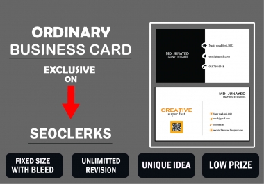 I will make stylish visiting card