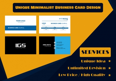 Unique Minimalist Business Card Design by Professional