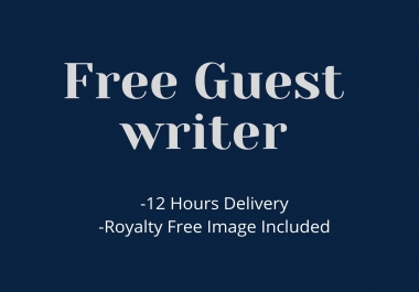 I will be publishing a Free guest post with Medium & Buzzfree and other sites.