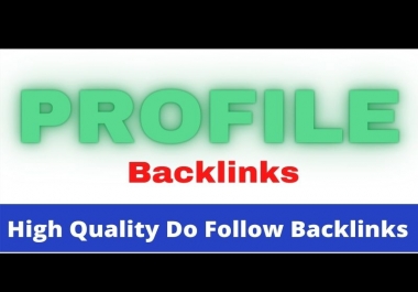 Profile backlink I will do manually 100,  SEO Friendly listing for high ranking