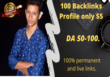 I will manually do 100 high profile backlinks for SEO ranking.