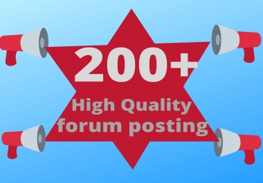 I will do 50 forum posting dofollow SEO backlinks link building
