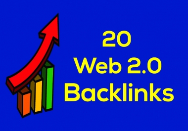 I will create 20 high quality web 2 0 blog links for off page SEO