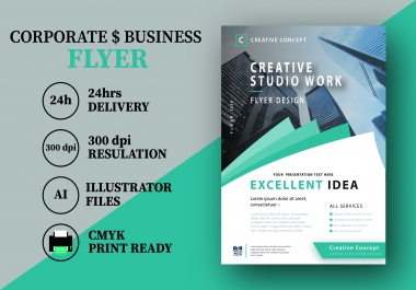 I will design your corporate and business flyer