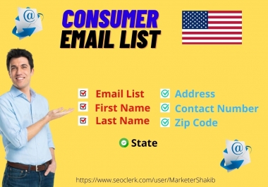 5K Verified USA Based Consumer Email list for Superb Email Marketing
