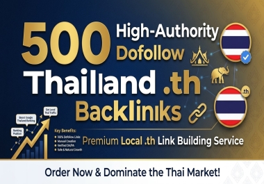 500 Thailand domain. th dofollow backlinks for thai SEO