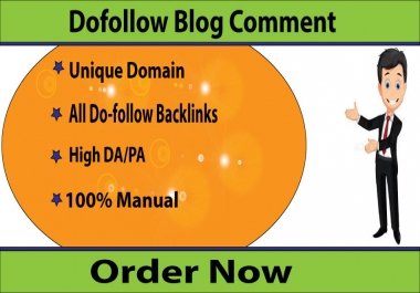 Provide 50+ Do-follow Blog Comments Backlinks High Quality,  General Sites