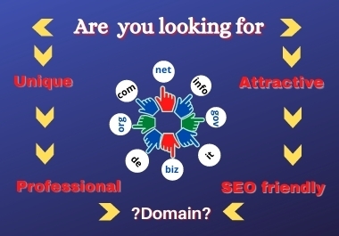 I will search and collect you unique domain name for your business