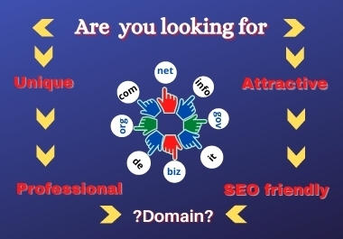 I will search and collect you unique domain name for your business