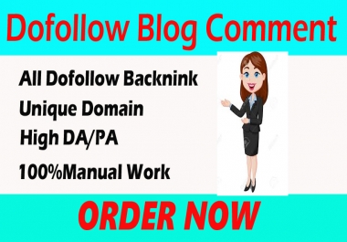 i will create 60+ dofollow backlinks blog comments on actual page