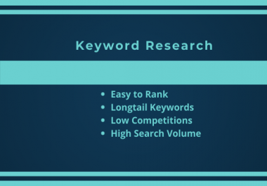 I will provide the finest SEO keyword for your website
