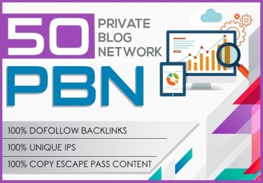 50 high metrics pbn posts contextual backlinks