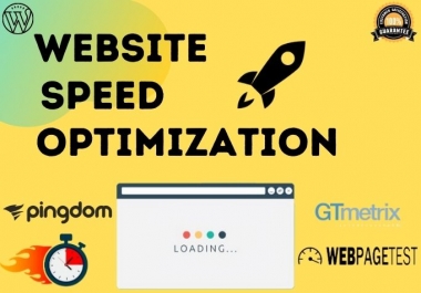 I will do WordPress website speed optimization and increase page loading speed with GTmatrix
