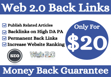I Will Build 30 Web 2.0 Back links For Your Website