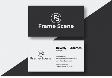 I will design unique minimal business card design