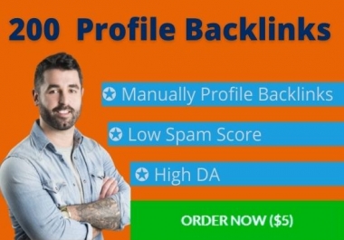 I will build 200 high authority backlinks
