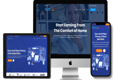 I will create responsive PTC investment website