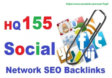 High Authority 155 Social Network SEO Backlinks