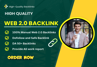 I will do high quality web 2.0 backlinks for rank your website