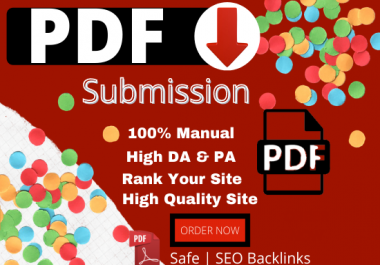 I will Provide 20 PDF or Doc Submission On High Authority Document Sharing on high DA Sites