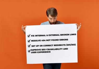 I Will Fix Broken Links and Resolve 404 Errors for Better SEO