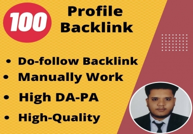 I Will do 100 High DA-PA Quality Backlinks Manually