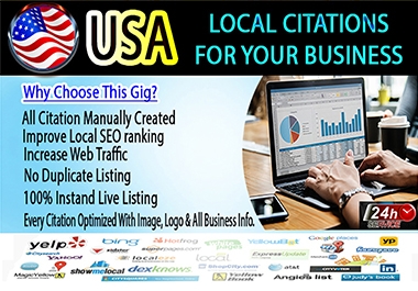 I will do top 50 live USA local citations and directory submission