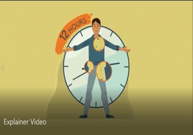 I will create an engaging customized animated explainer video