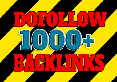I will do create 1000 dofollow backlinks on your site