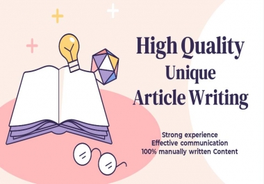 I will write an expertly researched article