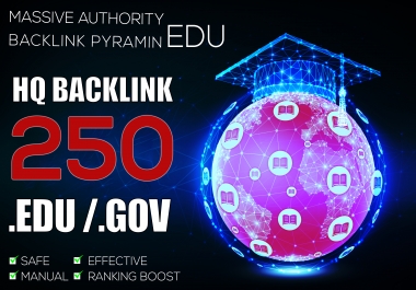 250 EDU Massive Authority Backlinks With Boost in Google 1st Page