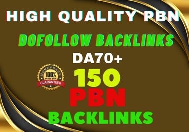 Powerful 100 Unique HOMEPAGE PBN DA70+ High Quality dofollow Backlinks