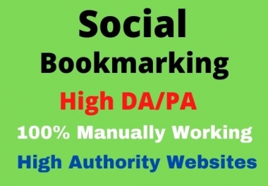 I will do 20 Social Bookmarking Backlinks For your website ranking