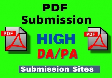 26 Best PDF submission Dofollow Backlinks Service