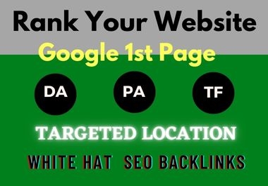 Rank on google first page with 100 Unique Domain High Authority seo Backlinks Service