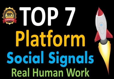 Mega Powerful 40,000 Social Signals for Top 7 Social Media Sites Get More Traffic to Your Website