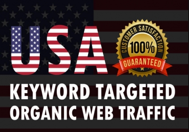 I will send keyword target organic website traffic from usa, adsense safe