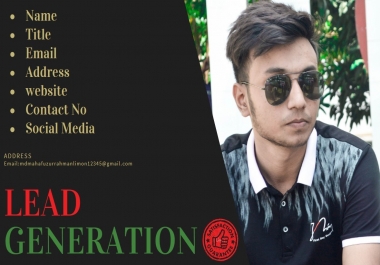 I will do business lead generation by finding valid contact information